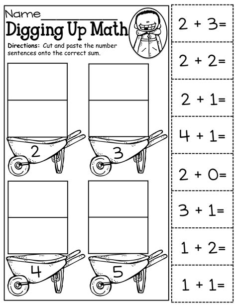 This page contains links to other math webpages where you will find a range of activities and. Cut and Paste addition up to 5! | KinderLand Collaborative ...