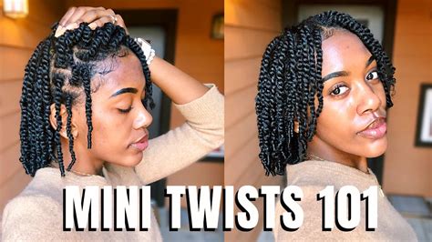 Juicy Mini Twists On Natural Hair Perfect Protective Style For