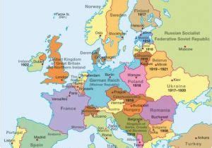 Map Of Europe After Wwi Europe Map After Ww Climatejourney Org
