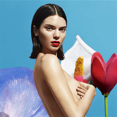 Kendall Jenner Poses Topless In Red Thong For Sexy La Perla Ad