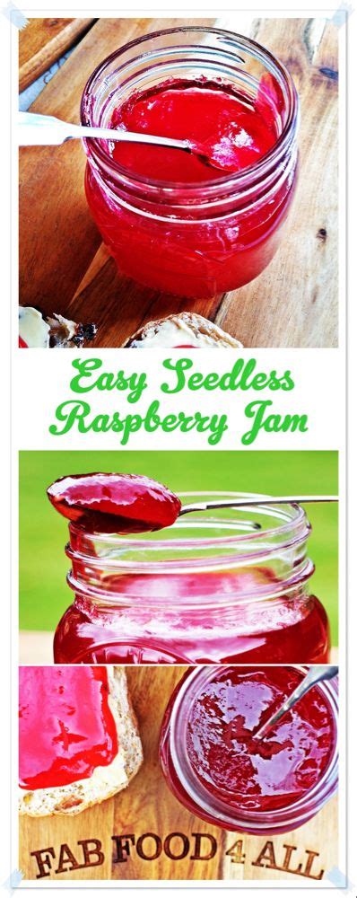 Easy Seedless Raspberry Jam So Quick To Make Freezer Jam Recipes