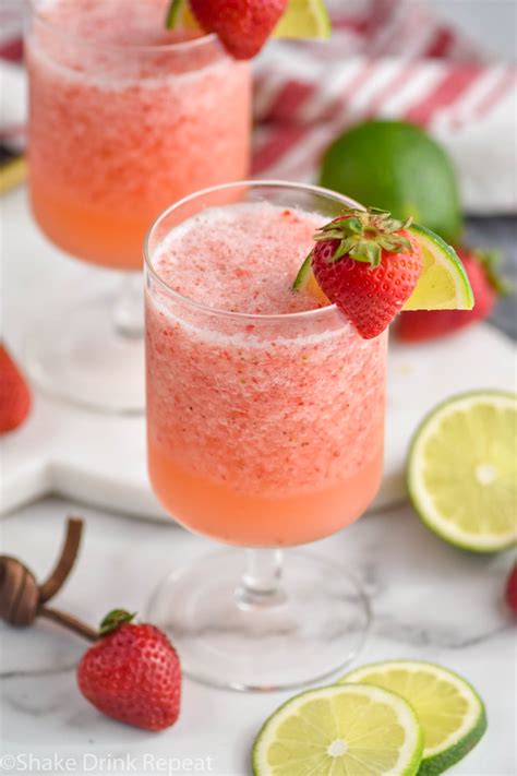 Virgin Strawberry Daiquiri Shake Drink Repeat