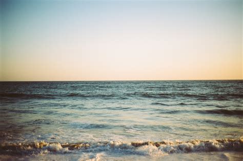 kostenlose foto meer horizont himmel gewässer ozean wasser welle strand ufer ruhig