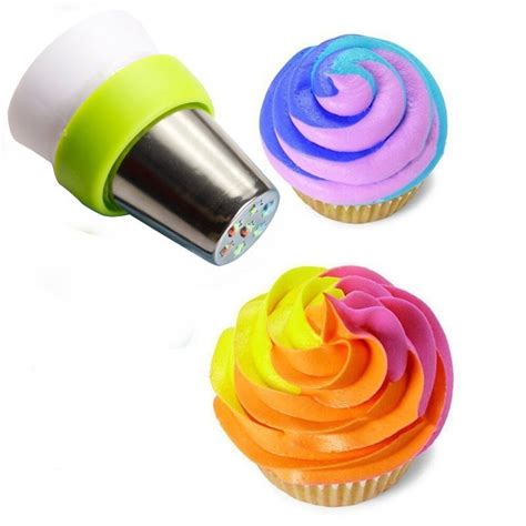 3color Couples Tips Cream Bag Icing Cake Tools Decor Russian Baking