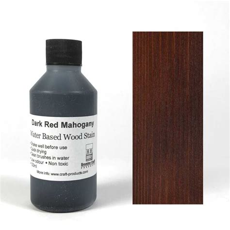 Wood Stain Dark Red Mahogany 50ml Lf01 Bromley Craft