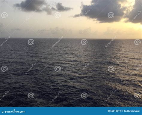 Deep Blue Atlantic Ocean Stock Image Image Of Ocean 56510519