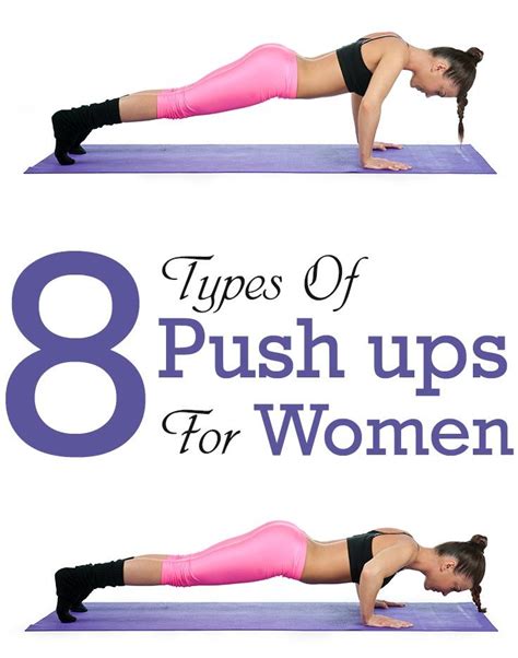 8 Types Of Push Ups For Women And Their Benefits Push Up Workout
