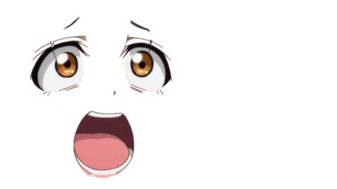 Scared Anime Face Png Scared Face Transparent Background Clipart The