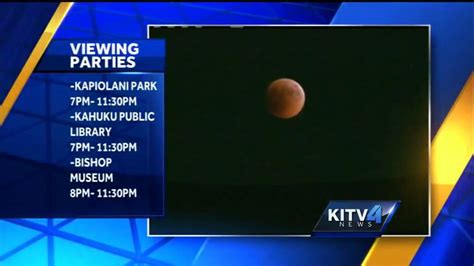Lunar Eclipse Visible In Hawaii Monday Night Youtube