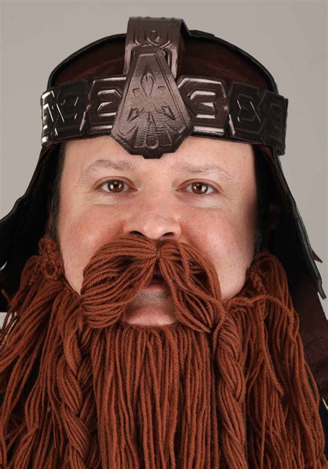 Lord Of The Rings Gimli Hat And Beard Costume Set