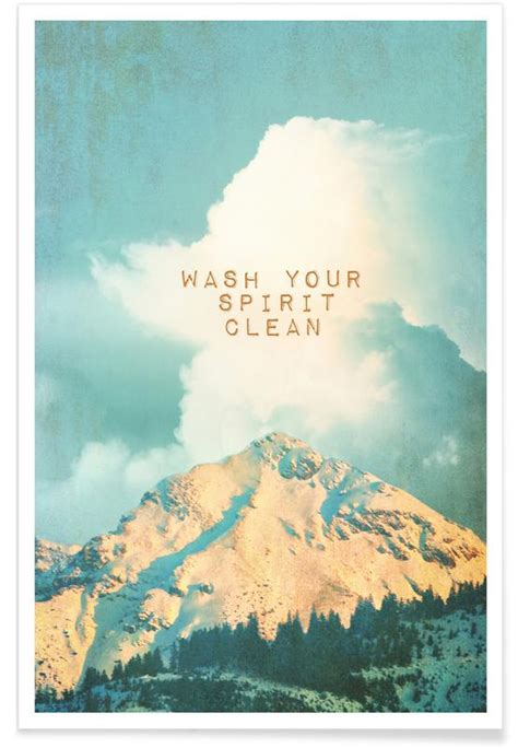 Wash Your Spirit Clean Poster Juniqe