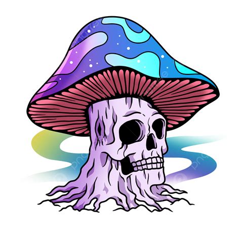 Trippy Cartoon Mushrooms