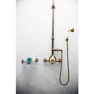 The unlacquered raw material has a living finish—which sounds like an invented brand campaign but is actually a very accurate way to it's weird that retailers price brass fixtures higher than brass fixtures coated with an ugly layer of nickel? Antique Brass Shower Fixtures - Foter