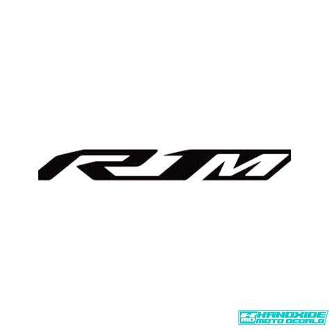 Yamaha R1m Two Decals Decals Rr Logo Lettering Design
