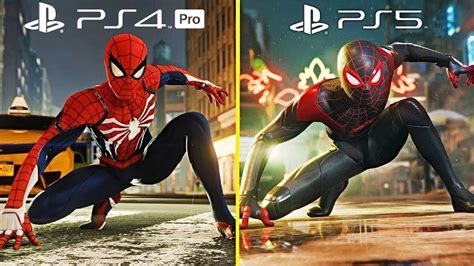 Spider Man Remastered Ps4 Pro Vs Ps5 Graphics Comparison Video