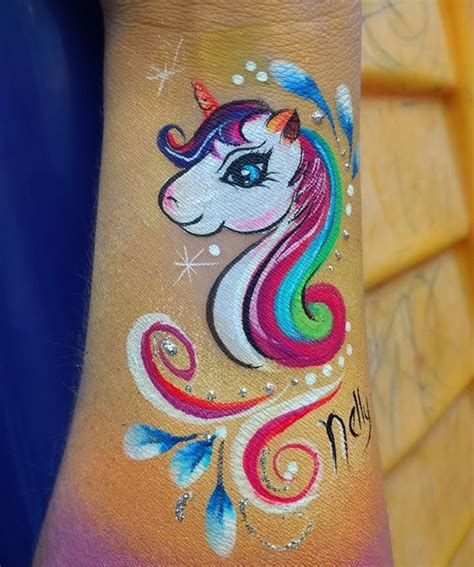 Pin By Sylvia Sanchez On Face Painting Unicorn Painting Arm Painting