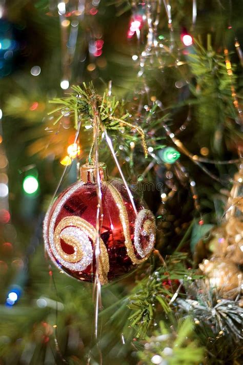 Christmas Ornament On Tree Stock Image Image Of Hope 3422607