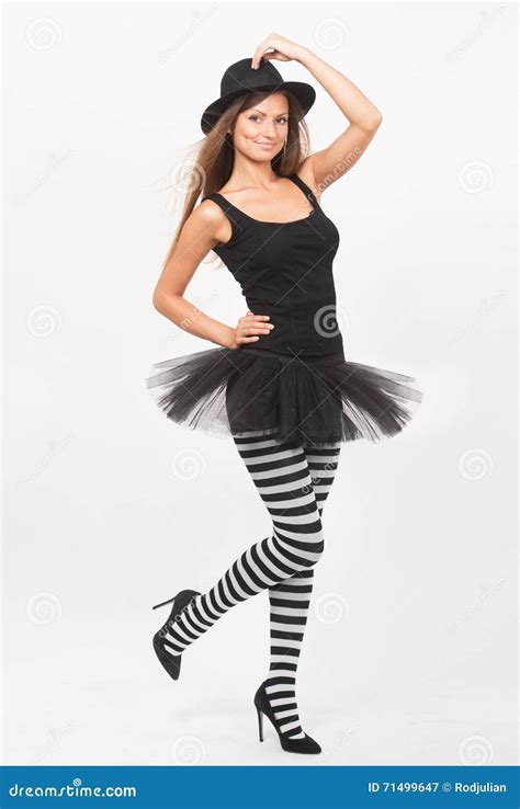 Striped Pumps With Daisy Bouquet Royalty Free Stock Image