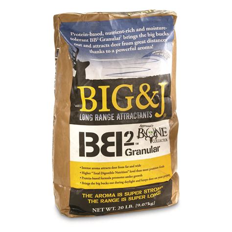 How to use bb2® granular whitetails live and die by their nose. Big & J BB2 Deer Nutritional Supplement / Attractant, 20 ...
