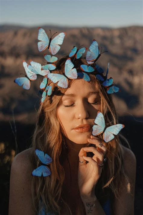 Electric Desert Blue Morpho Butterfly Fairy Crown Etsy Ireland