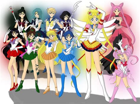 Pin On Anime Sm Sailor Moon Group