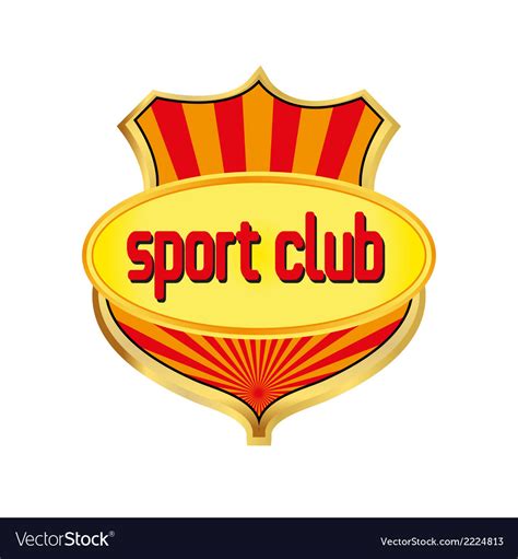 Sport Club Logo Template Royalty Free Vector Image