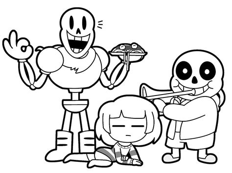 Undertale sans and chara coloring pages red being the color of frisk s soul and also chara s soul. Papyrus Undertale Coloring Page - Free Printable Coloring ...