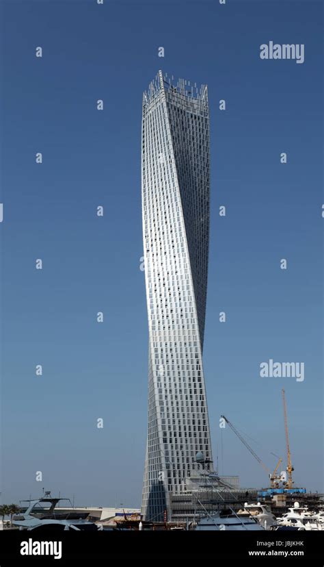 Cayan Tower Or Infinity Tower In Dubai Marina United Arab Emirates
