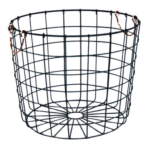 Round Black Wire Storage Basket 1000 In 2020 Wire Basket Storage