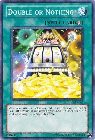 Card information and card art. Double or Nothing! - Yugioh | TrollAndToad