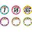 Confetti Numbers Magnetic Accents  TCR77007 Teacher Created Resources