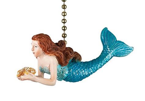 Clementine Designs Ocean Mermaid Decorative Ceiling Fan Light