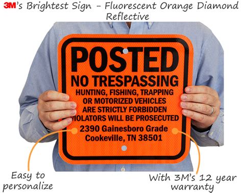 Posted Private Property Signs