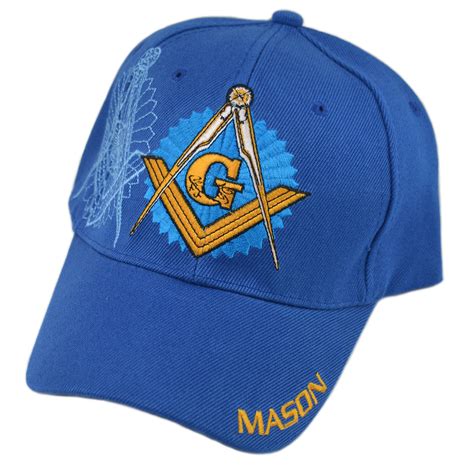 Shining Square And Compass Masonic Adjustable Baseball Cap Tme