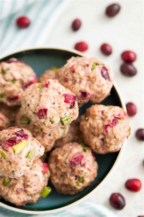 Cranberry Turkey Meatballs Pure And Simple Nourishment
