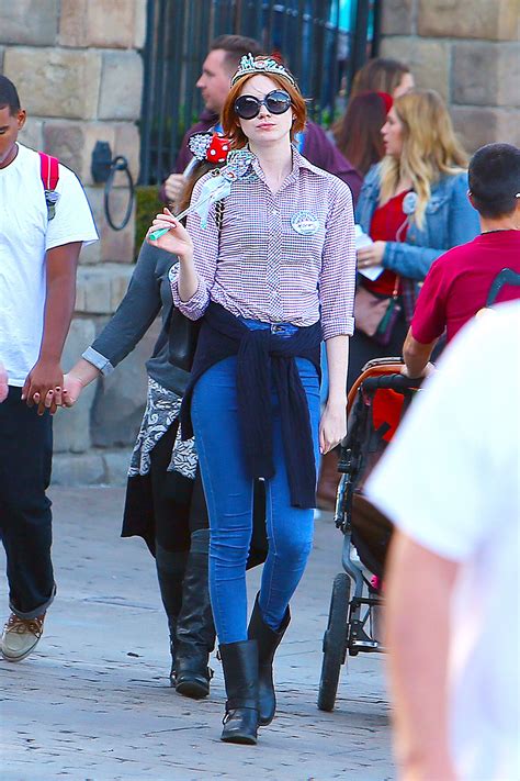 Keyword out also causes argument to be passed by reference like ref keyword, but argument with out keyword can be passed with initialization of the internally they are functions and not members / variables. KAREN GILLAN Out and About in Disneyland in Anaheim ...