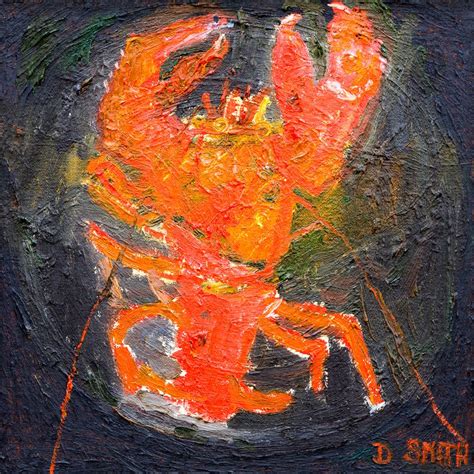 The Red Lobster David Smith Rsw Stilllife