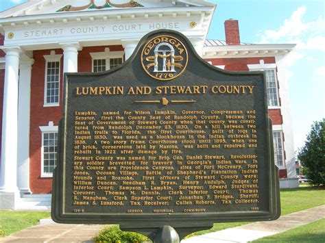 Stewart County Historic Sign Lumpkin Georgia Jimmy Emerson Dvm