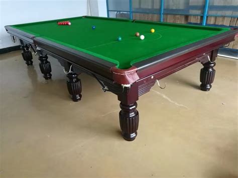 Professional Tournament Marble Slate 12ft Snooker Pool Table Billiards Balls Table China