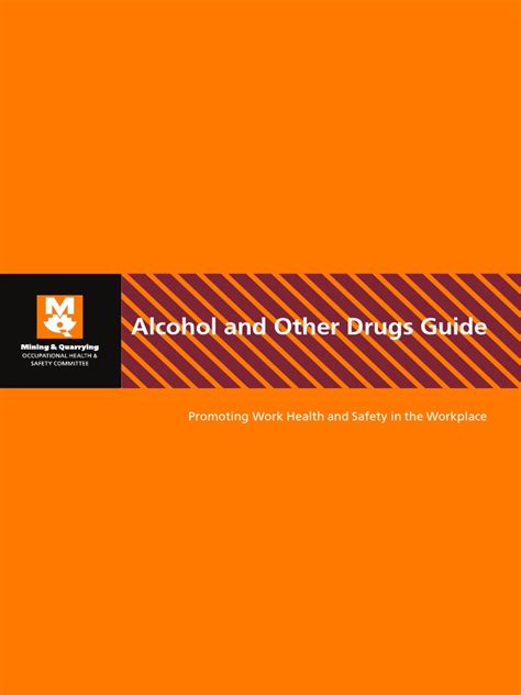 Alcohol And Other Drugs Guide Promoting Work Health And Safety In The