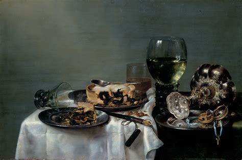 Willem Claesz Heda Breakfast Table With Blackberry Pie 1631 Rmuseum