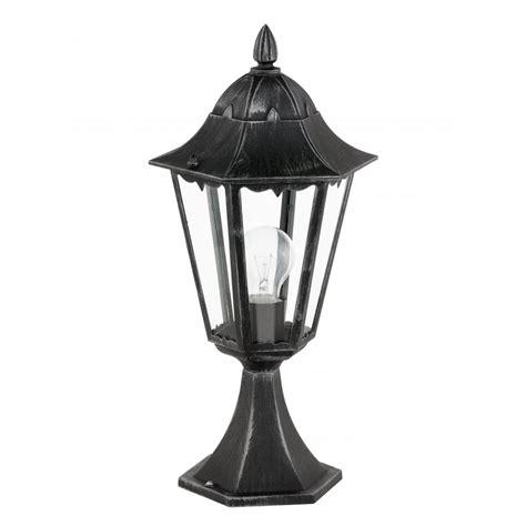 Eglo Lighting 93462 Navedo Single Light Outdoor Pedestal Light In Black