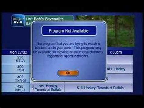 I have both nfl network and nfl redzone available live to me. Bell ExpressVu - Channel Blackouts - YouTube