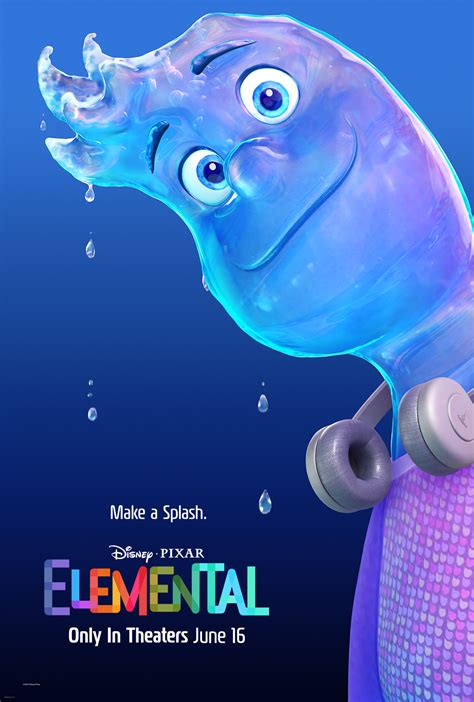 Wade💧 Elemental Character Poster 2023 Pixar Photo 44869649