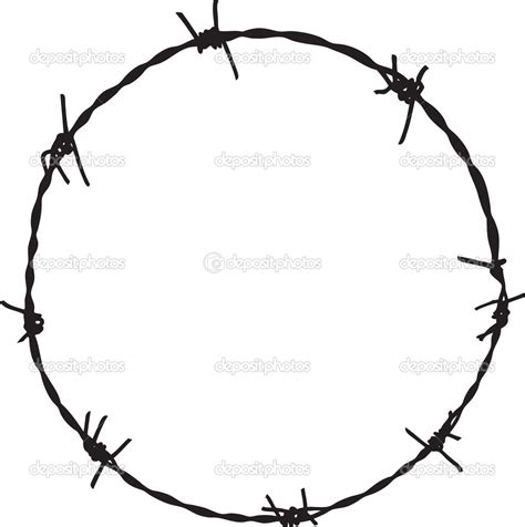 The black and white image of a gaunt silhouette, a strand of barbed wire and an ominous watchtower was designed by newt heisley, a former world war ii pilot. Barbed Wire Silhouette at GetDrawings | Free download