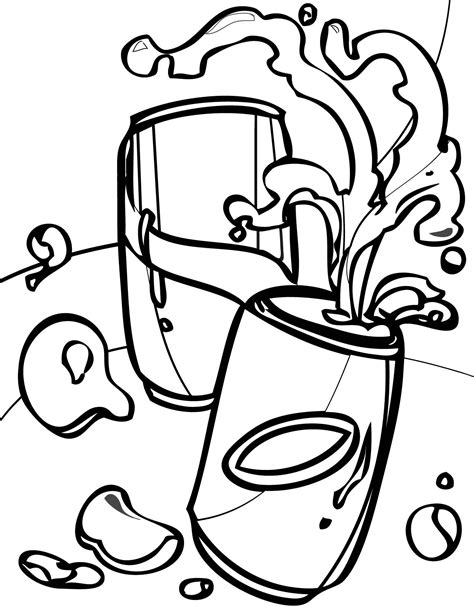 Soda Can Coloring Page At GetColorings Free Printable Colorings