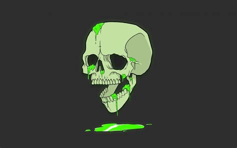 Green Skull Desktop Wallpapers Wallpaper Cave