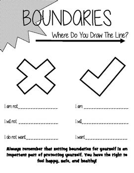 Body Boundaries Worksheet