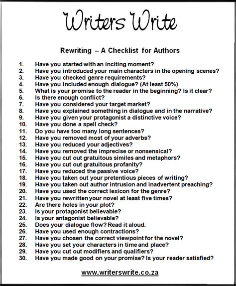 Are You About To Rewrite Your Book Here Are 30 Questions To Ask When
