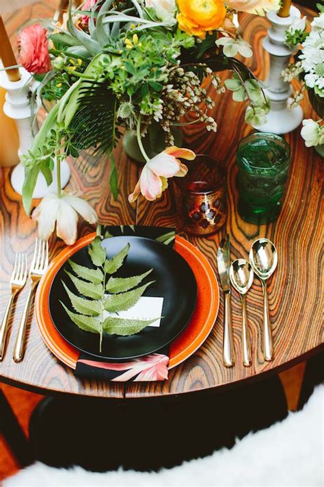 A Tropical Mid Century Modern Styled Soirée The Perfect Palette